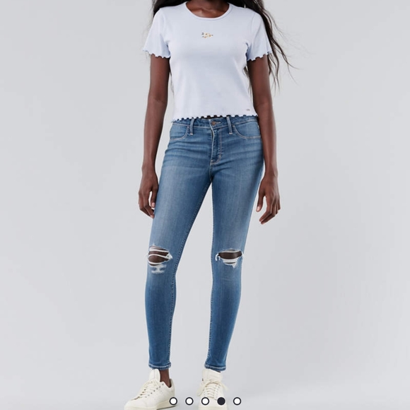 Hollister Midrise Jean Leggings New 